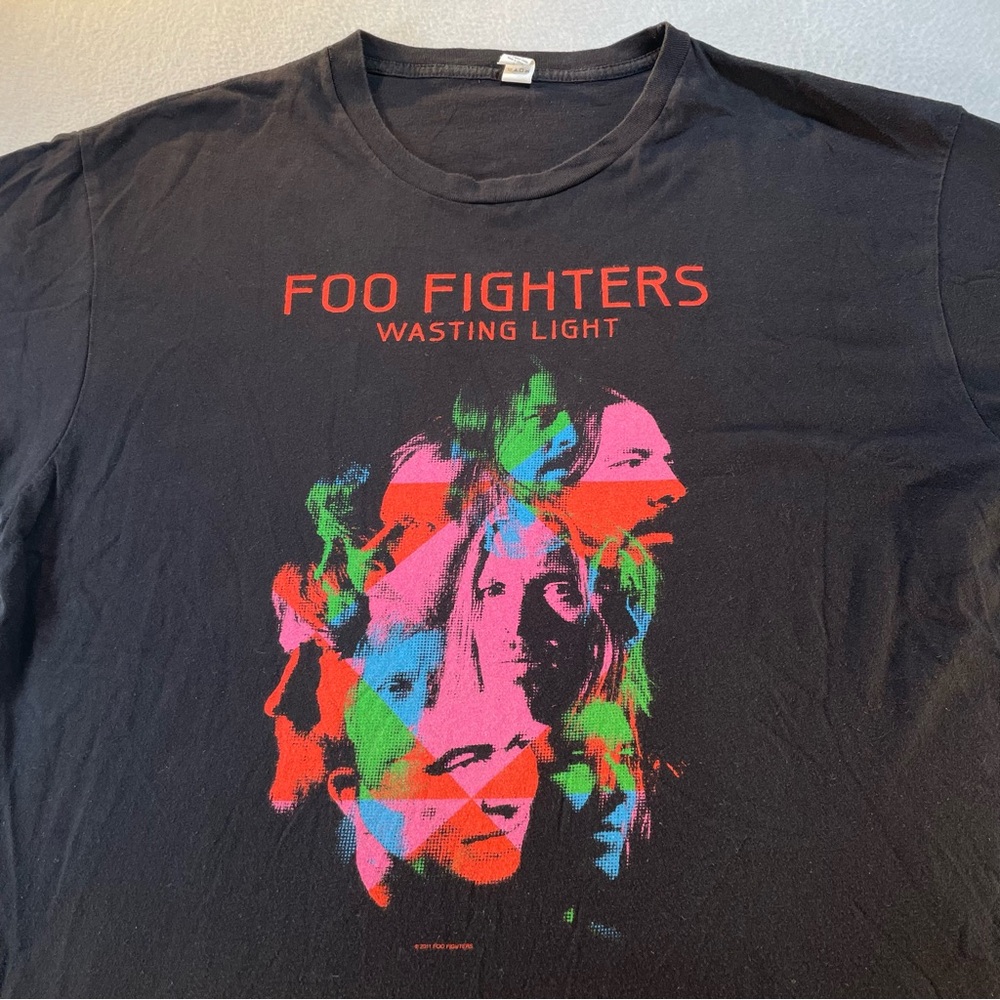 Foo Fighters Wasting Light 2011 Tour Tee Size Large